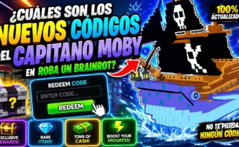 ¿Cuáles son los Nuevos Códigos del Capitano Moby en Roba un Brainrot Todo lo que hay que saber